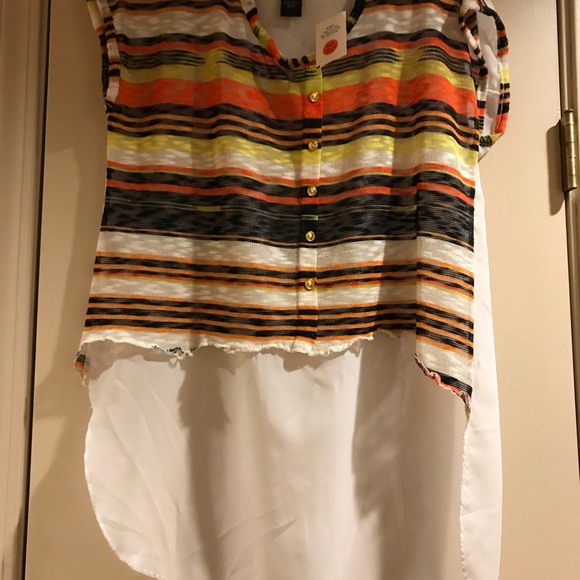 💥NWT Hi-Lo Sheer Top💥 - Picture 1 of 3